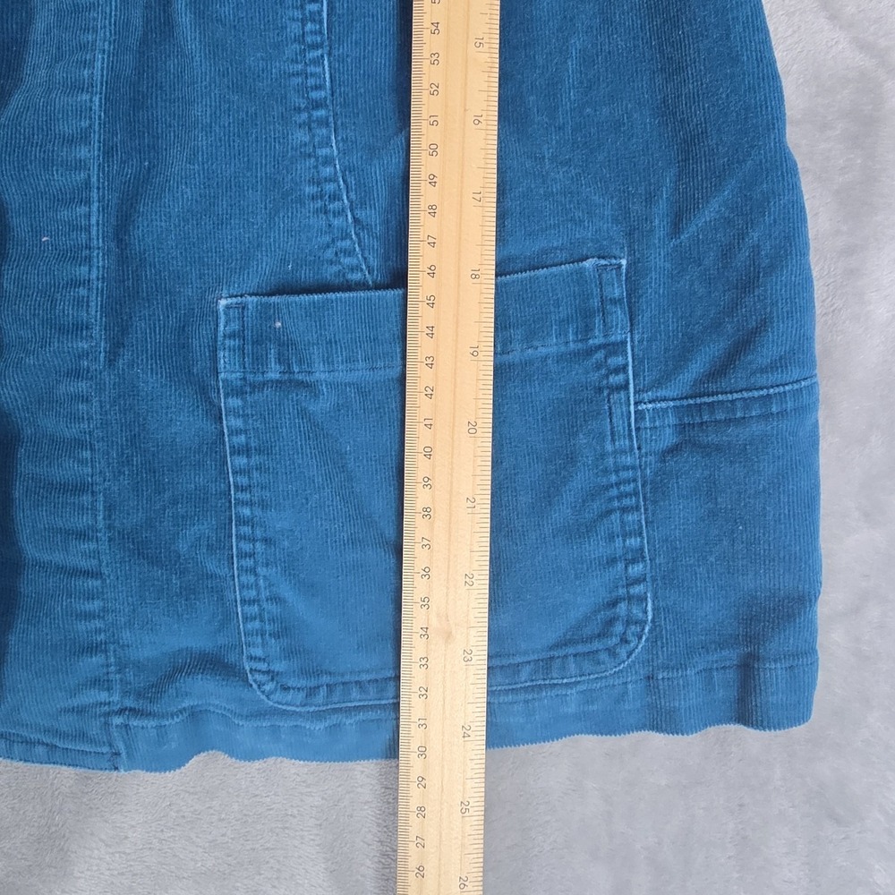Sugar Skull Womens Corduroy Blazer Jacket 20 Teal Blue Dia de Los Muertos - Picture 5 of 7